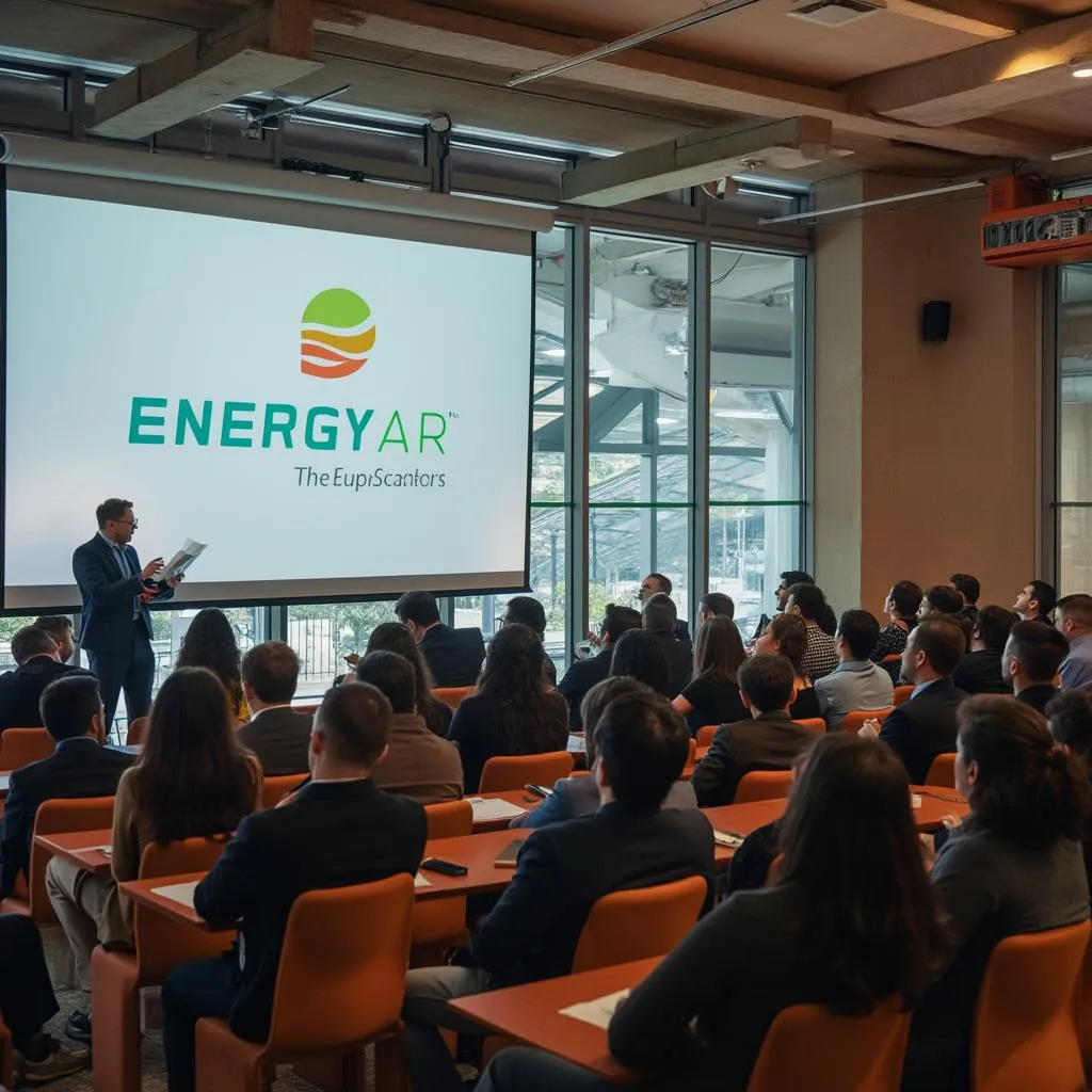 Conferencia EnergyAR presentación mercado energético audiencia